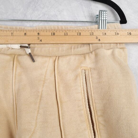 MADE GOLD Sweatpants Joggers Womens Medium Beige Heavy French Terry Bloggers Fav - Picture 8 of 16